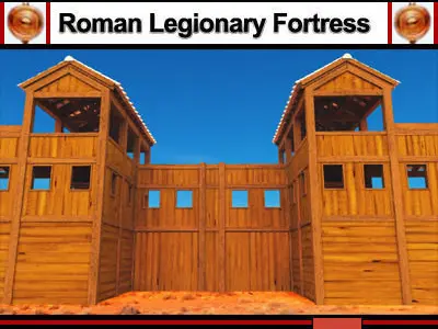 Roman Legionary Fortress Model A 3D model