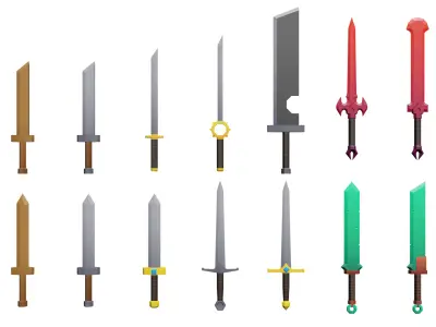 Ultimate Weapon Pack - Lowpoly Game Ready Assets Low-poly 3D model