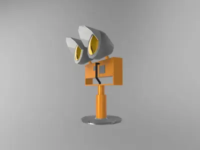 Elevated Runway Guard Light Model Free 3D model