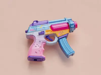 Cute Colorful Sci Fi Toy Blaster 3D print model purchase