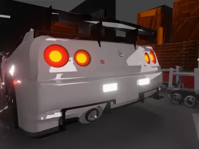 GTR R34 CAR Free 3D model