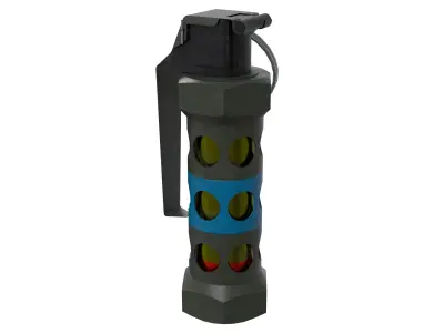 Stun Grenade 01 - Low Poly Game Ready Low-poly 3D model