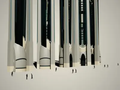 Iso Tower35 Free low-poly 3D model