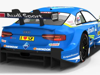 DTM Season 2018 Race Car Collection 3D model