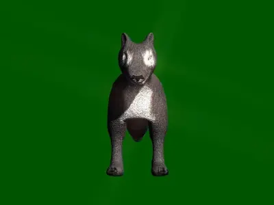 Low poly wolf Low-poly 3D model