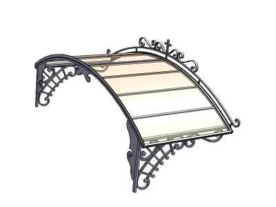 Church pergola 3D model