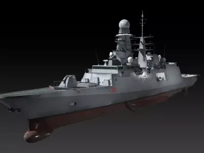 ITS Carlo Bergamini Low-poly 3D model