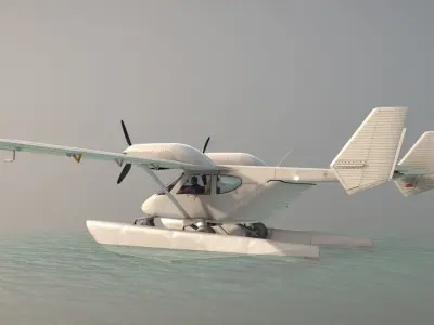 Accord-201 Floatsplane Default Livery Low-poly 3D model