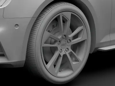 Audi A4 L 45 TFSI quattro S line B9 2016 wheel 3D model