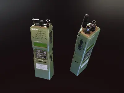 TCA ANPRC 152 GPS Radio Low-poly 3D model