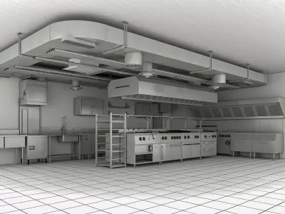 Commercial Kitchen 3 3D model