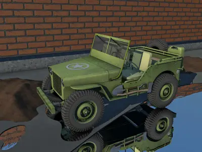 Jeep Willys Military Vehicle 3D model