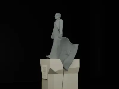 Salvador Allende Monument 3D model