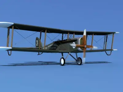 Airco DH-4 Browns Air Service 3D model