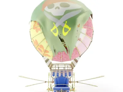 Zeppelin Steampunk 3D model