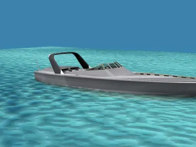 Phazer 38 Cigarette Boat V04 3D model