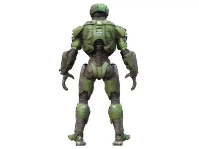 scifi morph cube cyborg from dead space extremely detailed hi... 3D model