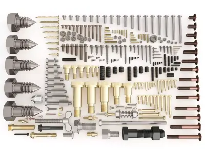 Nuts Bolts and Screws vol 07 3D model