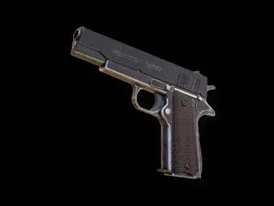 Colt 1911 3D model Low-poly 3D model