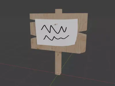 Sign post Free 3D model