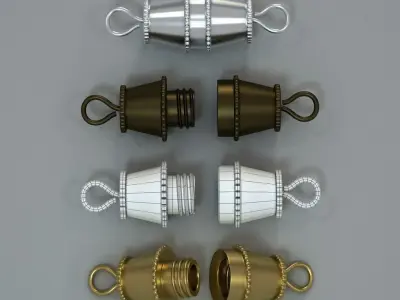 Jewellery catches hinges and findings 3D model