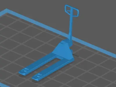 Hand pallet truck Scale Model 1 43 3D print model