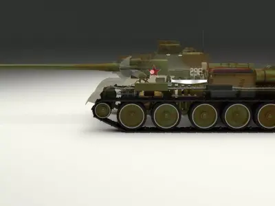 SU 100 Interior-Engine Bay Full Camo 3D model
