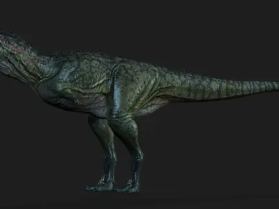 Carnotaurus dinosaur Low-poly with textures Low-poly 3D model
