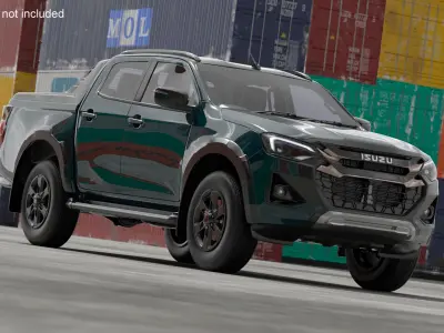 Isuzu D-MAX 2025 Obsidian Grey Mica 3D model