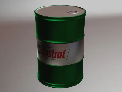 Oil-barrel 3D model 3D model