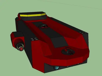 Weapons Platform Low-poly 3D model