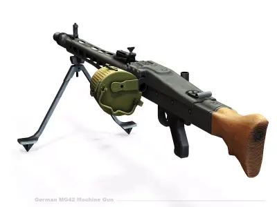 German machine gun MG-42  3D model