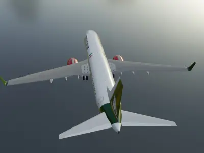 Mexicana Boeing 737-800 3D Model with cockpit requested Low-poly 3D model