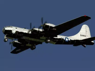 NACA B-29 X plane mother ship 3D model