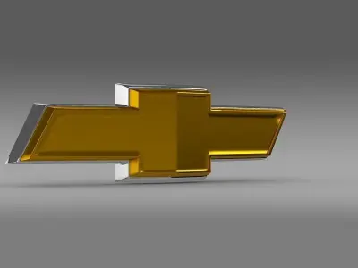 Chevrolet2 logo 3D model