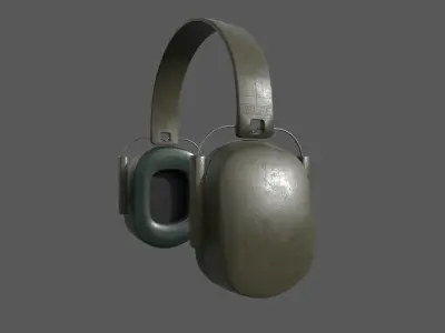  Ear  Defenders RACAL Low-poly 3D model