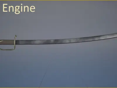 Sabel Free low-poly 3D model