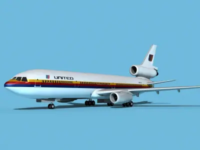McDonnell Douglas MD-11 United 1 3D model
