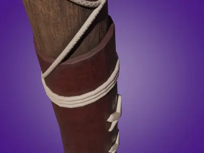 GAMEAREADY ASSET - Medieval Axe PBR Low-poly 3D model Low-poly 3D model