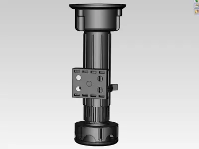 Furniture leg H-150 Free 3D model