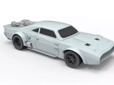Ice Charger from the movie Fast 8 Scale 1 to 24 3D print model