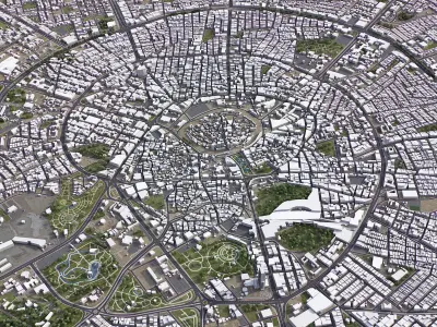 Erbil - 3D City Low-poly 3D model
