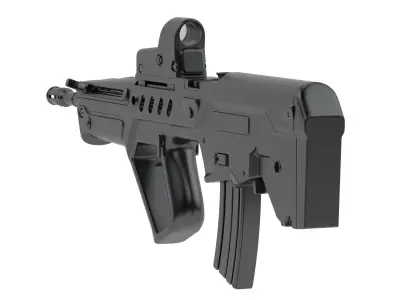 IWI Tavor Bullpup Assault Rifle 3D model