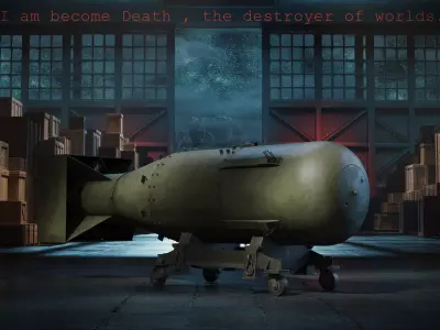 Little Boy bomb 3D model