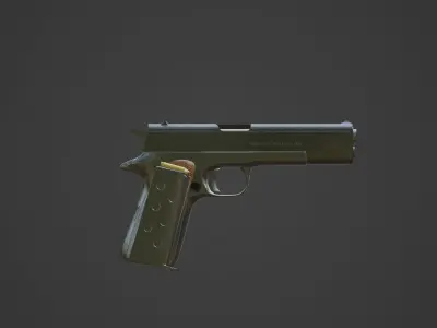 M1911 Pistol - Game Ready Free low-poly 3D model