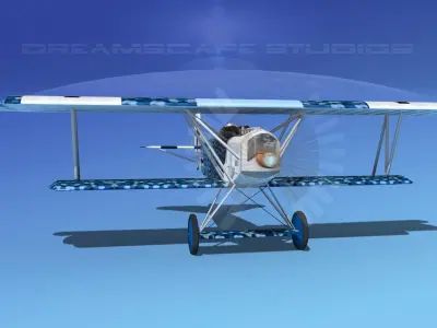 Fokker D-VII V05 Luftwaffe 3D model