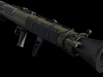 Carl Gustaf Rocket Launcher Low-poly 3D model