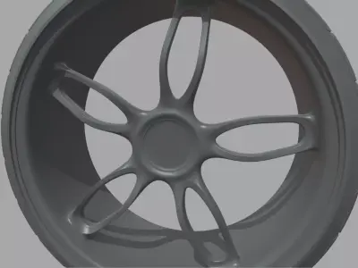 Wheel 06 Low-poly 3D model