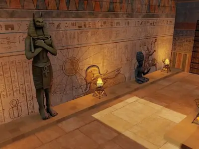 Ancient Egypt Corridor 3D model
