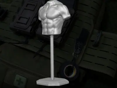 Body Armor Display 3D printable files for Action Figures 3D print model